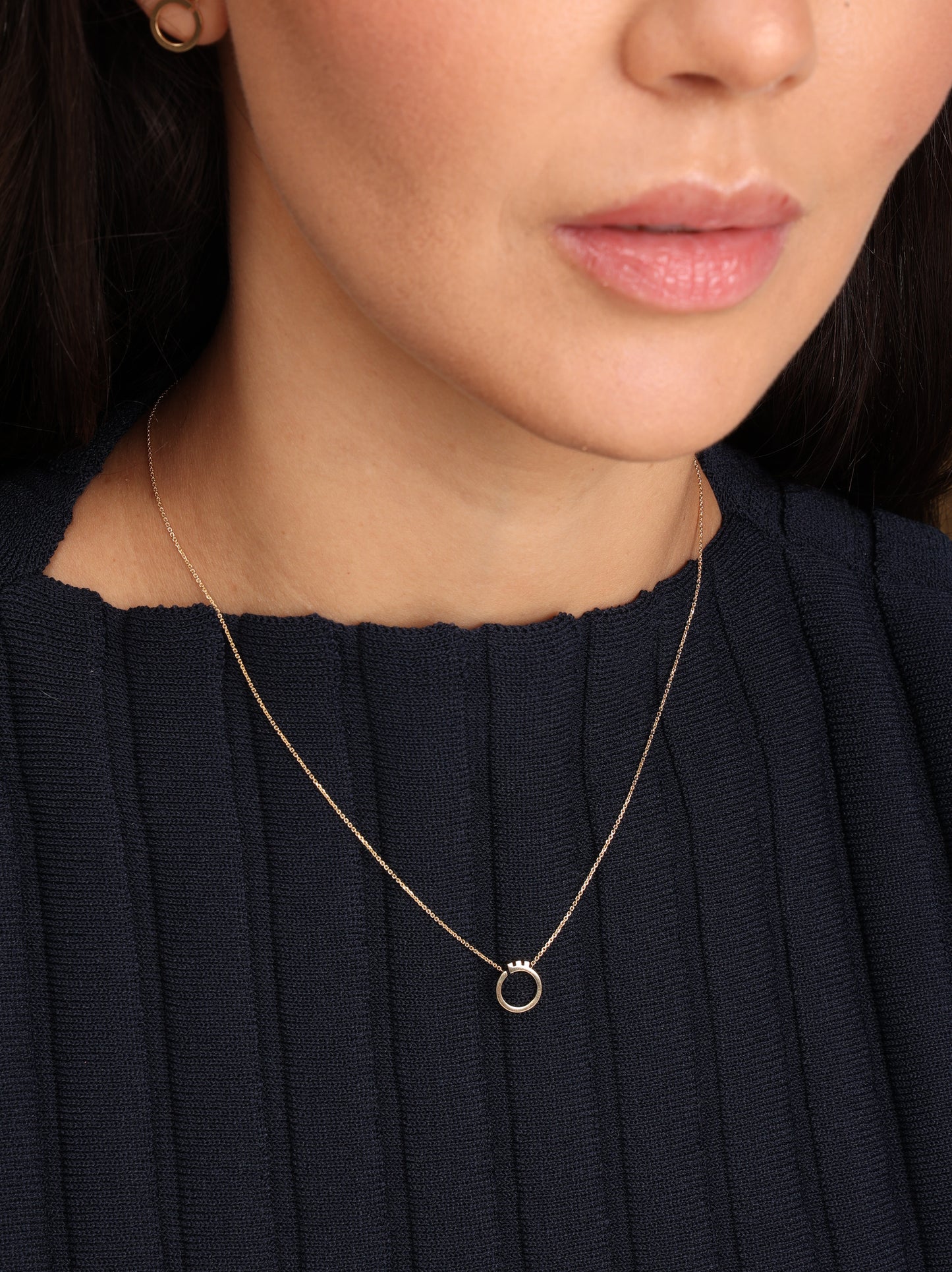 mini letter necklace