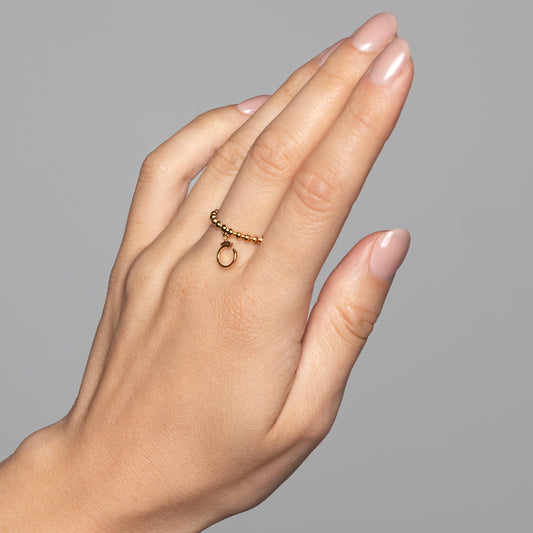 Nuqta letter ring