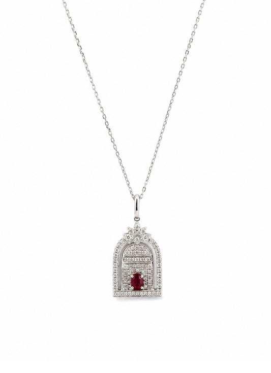 Ruby Arch Necklace